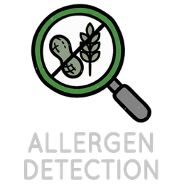 Allergen Detection Icon (Dark)